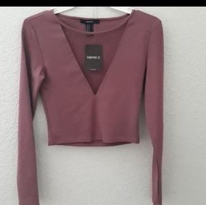 Forver 21 Mesh crop top